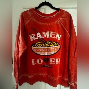 Red Ramen Lover Sweatshirt M Never Worn